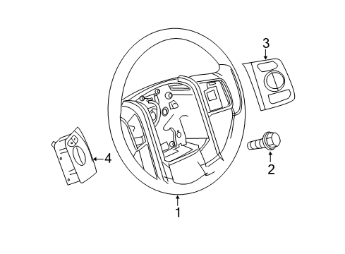 2011 Ford F-150 Switch Assembly - Control Diagram for BL3Z-9C888-BA