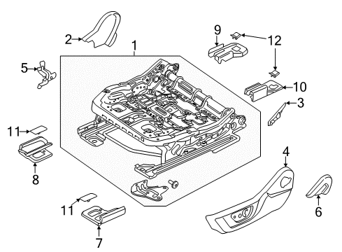 2016 Ford Mustang Tracks & Components Diagram 3 - Thumbnail