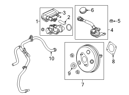 2013 Ford Fiesta Kit - Master Cylinder Repair Diagram for AE8Z-2140-F