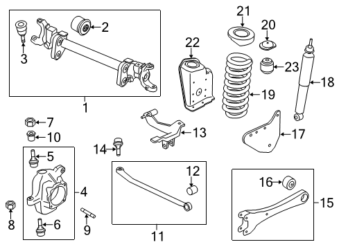 2011 Ford F-350 Super Duty Bush - Front Suspension Arm Diagram for AC3Z-3A116-A