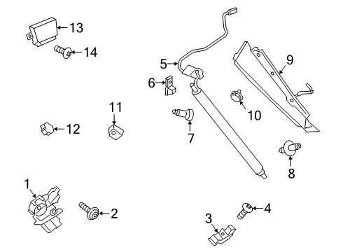 2023 Ford Escape Lift Gate - Body & Hardware Diagram 2 - Thumbnail