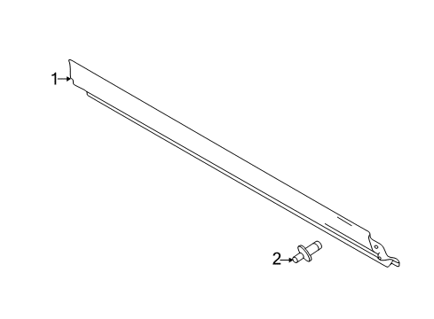 2019 Ford Explorer Exterior Moldings Diagram