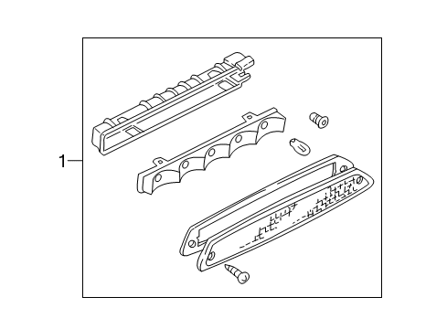 2006 Ford Escape High Mount Lamps Diagram 1 - Thumbnail