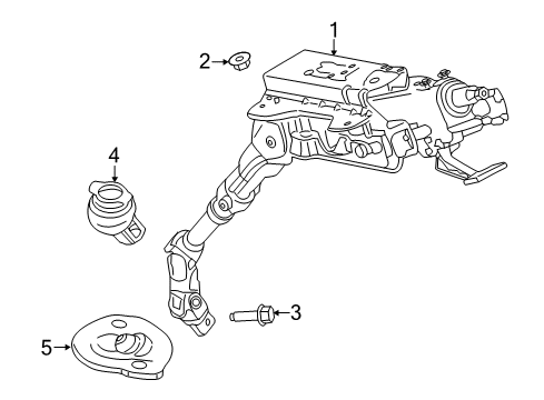 2019 Ford Transit-350 HD Steering Column & Wheel, Steering Gear & Linkage Diagram 2 - Thumbnail