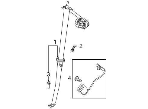 2020 Ford Explorer Third Row Seat Belts Diagram