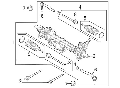 2021 Ford Bronco Steering Column & Wheel, Steering Gear & Linkage Diagram 3 - Thumbnail