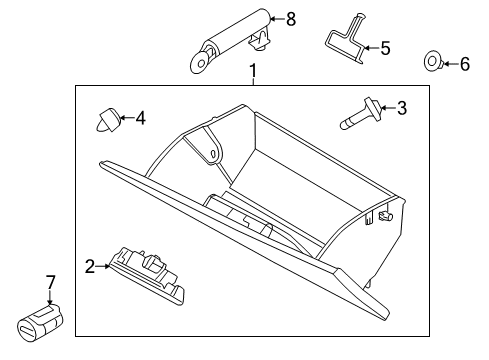 2019 Ford Police Interceptor Sedan Glove Box Diagram