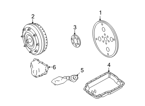 2006 Mercury Milan Filter Assembly - Oil Diagram for 8E5Z-7B155-A