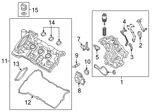 2018 Lincoln Continental Valve & Timing Covers Diagram 1 - Thumbnail