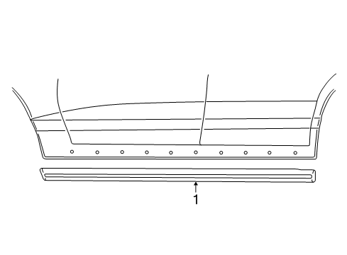 2003 Lincoln Town Car Exterior Moldings Diagram