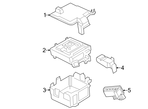 2022 Ford E-Transit COVER - FUSE PANEL Diagram for KK3Z-14A003-B