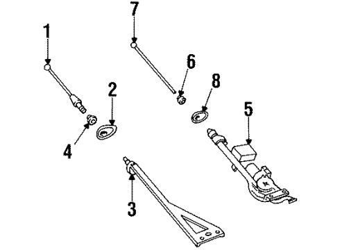 1997 Ford Contour Antenna & Radio Diagram