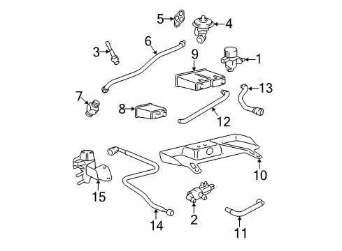 2004 Lincoln LS EGR System, Emission Diagram 1 - Thumbnail