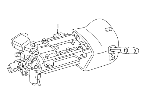 2005 Ford Thunderbird Steering Column & Wheel, Steering Gear & Linkage Diagram 2 - Thumbnail