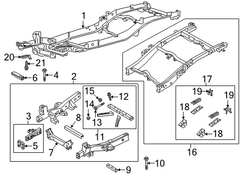 2019 Ford Ranger ARM - TRAILING Diagram for KB3Z-5L005-A