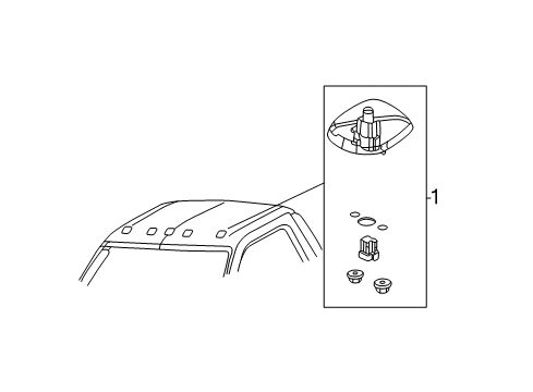 2006 Ford F-350 Super Duty Roof Lamps Diagram 2 - Thumbnail