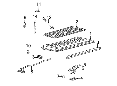 2004 Ford Explorer Sport Trac Tail Gate Diagram