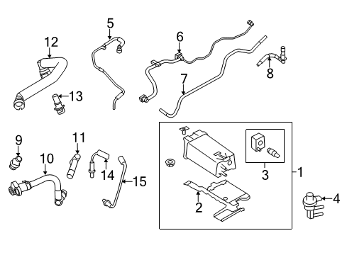 2018 Lincoln MKT Emission Components Diagram 2 - Thumbnail