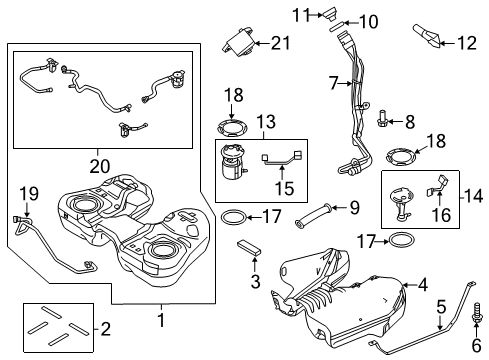 2014 Ford Explorer Fuel System Components Diagram 1 - Thumbnail