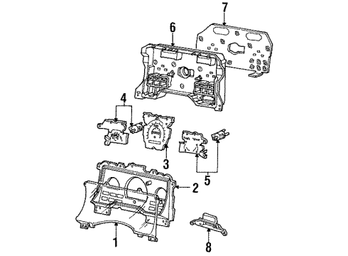 1997 Ford Windstar Instruments & Gauges Diagram 1 - Thumbnail