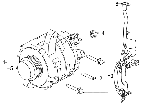 2021 Ford Ranger Alternator Diagram 2 - Thumbnail