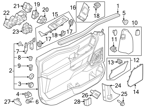 2023 Ford F-150 HOUSING - SWITCH Diagram for ML3Z-14527-BD