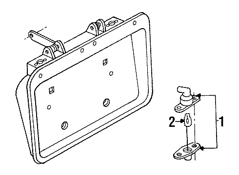 1996 Mercury Villager License Lamps Diagram