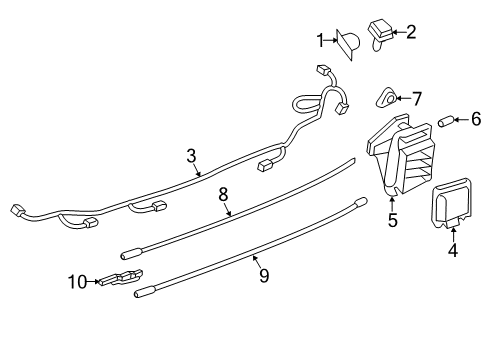 2019 Ford Expedition WIRE - PARKING DISTANCE AID SE Diagram for JL1Z-15K868-D