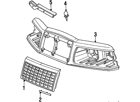 1984 Mercury Cougar Part Diagram for E3WY8A223C