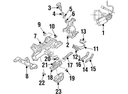 1992 Ford Crown Victoria Housing & Components Diagram