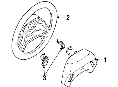 1997 Mercury Mountaineer Switch And Wire Assembly - Control Diagram for F67Z-9C888-BC