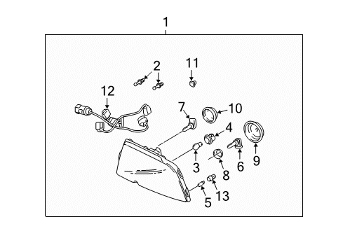 2005 Lincoln Navigator Bulbs Diagram 2 - Thumbnail