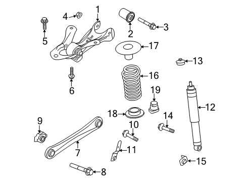 2010 Ford Mustang Spring - Rear Diagram for AR3Z-5560-F