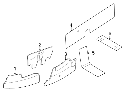 2021 Ford F-150 Heat Shields Diagram