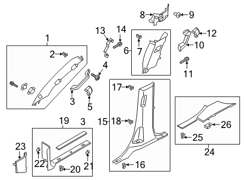 2019 Lincoln Navigator PLATE - DOOR SCUFF Diagram for KL7Z-7813209-AM