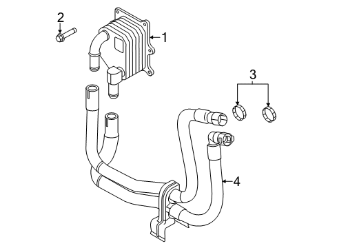 2019 Ford Police Interceptor Sedan Oil Cooler Diagram 2 - Thumbnail