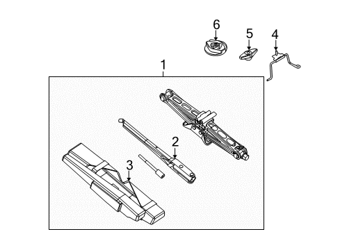 2016 Ford Special Service Police Sedan Jack & Components Diagram