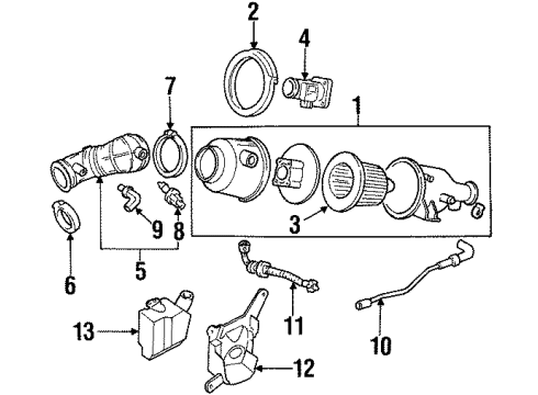 1998 Ford Escort Hose - Air Diagram for 1S4Z-9B659-AA