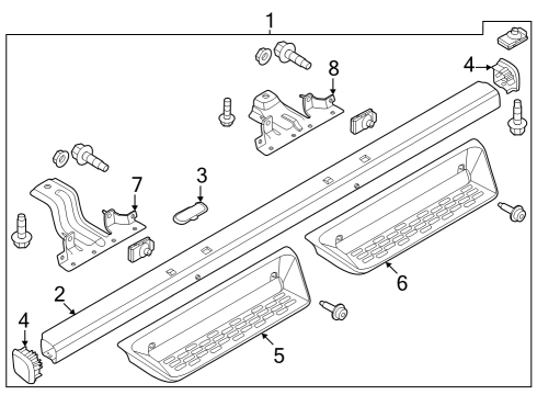 2022 Ford Bronco Running Board Diagram 7 - Thumbnail