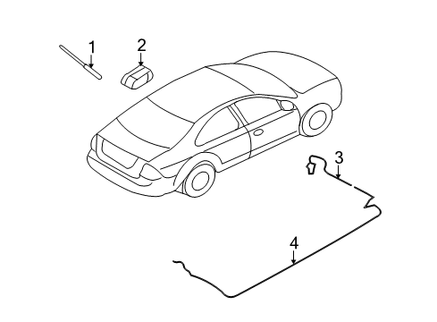 2009 Mercury Milan Antenna & Radio Diagram 2 - Thumbnail