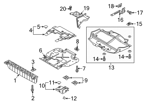 2014 Ford F-150 Clip Diagram for -W715288-S439