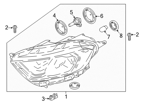 2019 Ford EcoSport Headlamps, Electrical Diagram 1 - Thumbnail