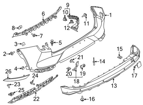 2021 Ford Mustang Mach-E Castle Nut And Washer Assembly Diagram for -W717422-S439