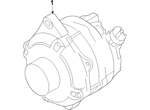 2023 Ford Transit-350 Alternator Diagram 1 - Thumbnail