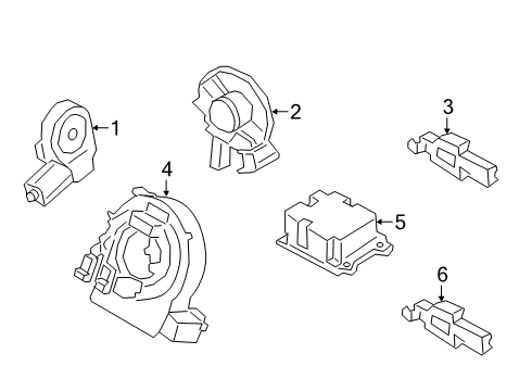 2020 Ford Escape Air Bag Components Diagram 2 - Thumbnail