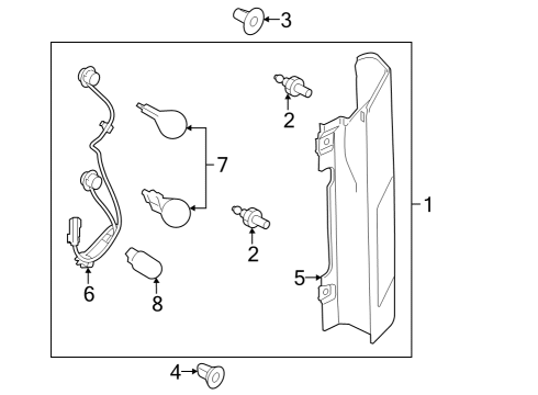 2023 Ford E-Transit Bulbs Diagram 4 - Thumbnail