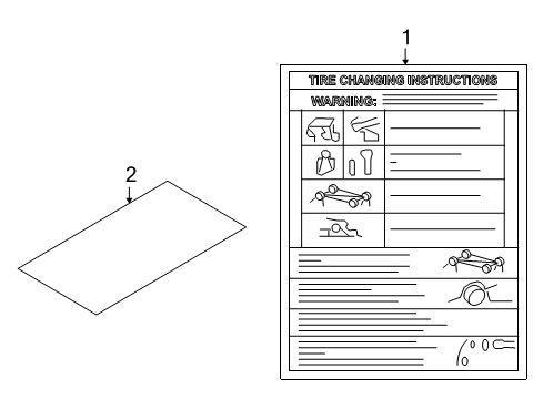 2008 Ford Explorer Sport Trac Decal - Jack Operation Diagram for 7A2Z-17A083-A