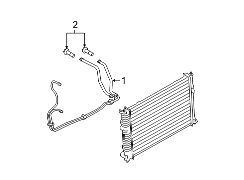 2007 Ford Fusion Trans Oil Cooler Diagram 1 - Thumbnail