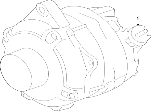 2022 Ford Edge Alternator Diagram 1 - Thumbnail