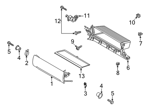 2021 Ford F-150 Glove Box Diagram 2 - Thumbnail